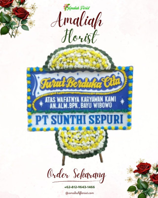 Papan Bunga Duka di Cokrodiningratan